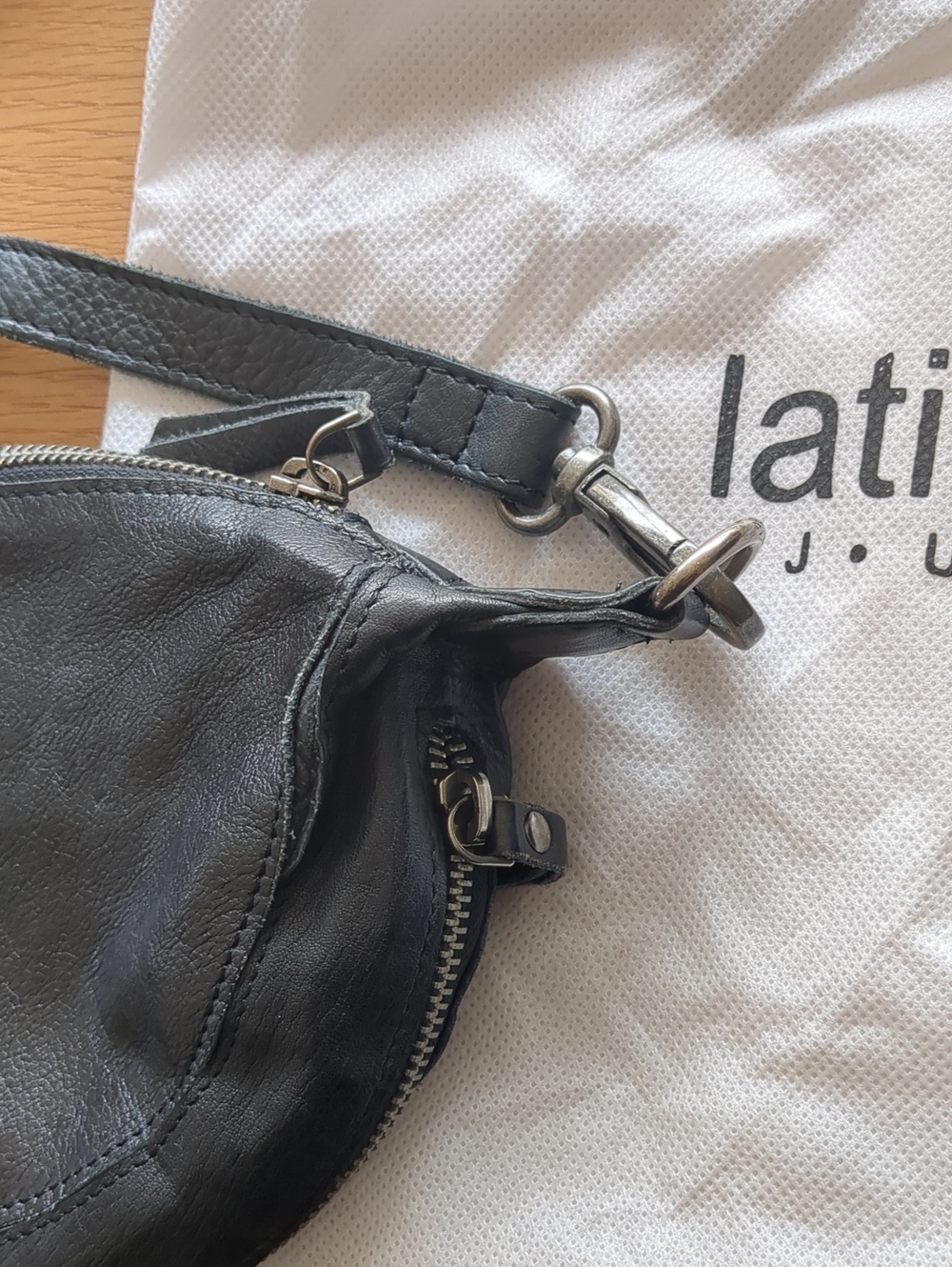 Crosby Latico Crossbody Leather Black Bag - Picture 5 of 14